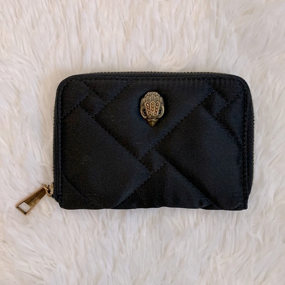 Kurt Geiger London Black Quilted Nylon Small Zip Around Wallet - Picture 2 of 9